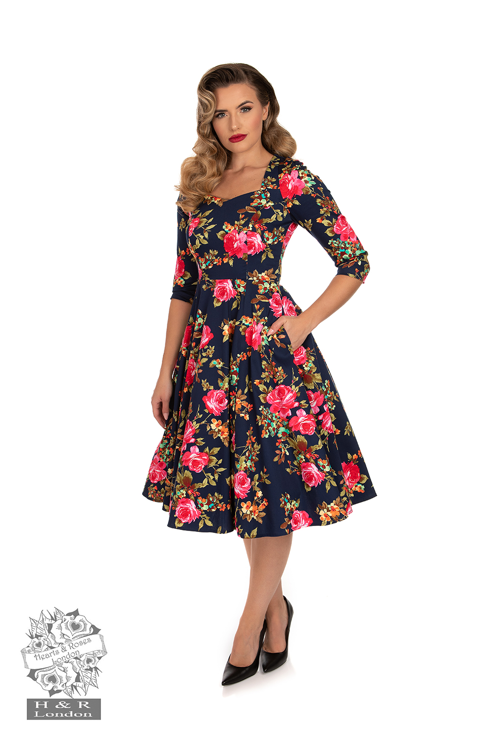 Laura Floral Swing Dress